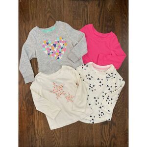 NEW Cat & Jack Infant Toddler Girls Tops Bundle Size 2T